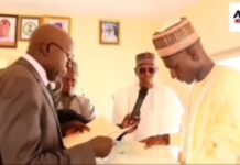 10 Months After Okpebholo Struggled With Numbers, Adamawa Vice Chair Struggles With Words During Swearing-In Ceremony